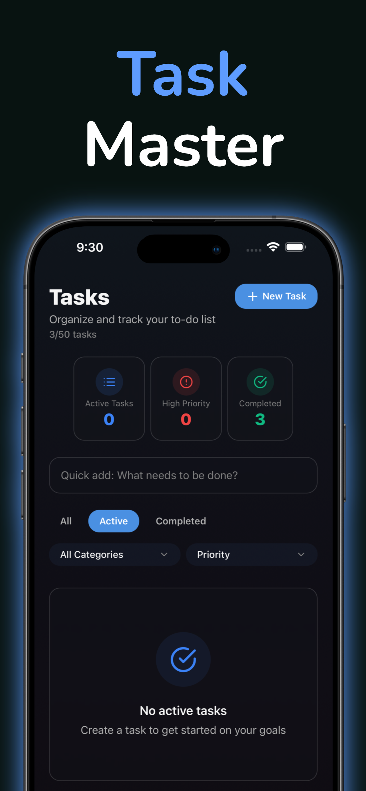 Task Master - Organize and track tasks
